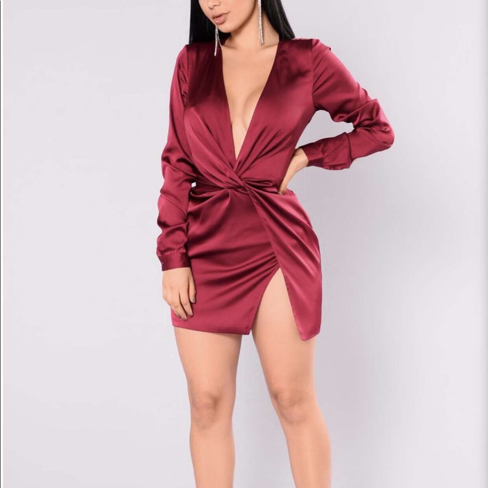 Burgundy Dress